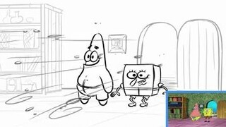 [Materi pembelajaran yang direkomendasikan] Klip "SpongeBob SquarePants" - lukisan asli animasi