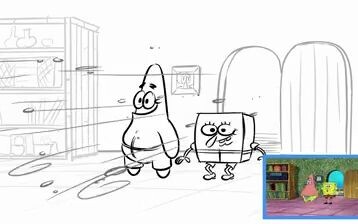 [สื่อการเรียนรู้ที่แนะนำ] คลิป "SpongeBob SquarePants" - ภาพวาดต้นฉบับแอนิเมชั่น