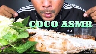 ASMR:Grill Fish(EATING SOUNDS)|COCO SAMUI ASMR#กินโชว์ปลาย่าง