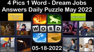 4 Pics 1 Word - Dream Jobs - 18 May 2022 - Answer Daily Puzzle + Bonus Puzzle