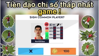 Tiền đạo có chỉ số thấp nhất Dream League Soccer 2021