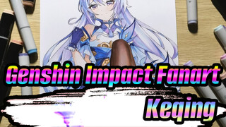 Thầy Keqing, đừng... | Vẽ tay / Genshin Impact