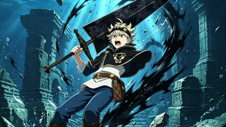 Asta Terluka Parah (black clover S2) ilustrasi AI review