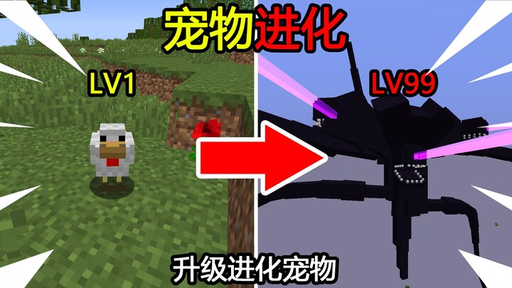 Minecraft: Tiến hóa thú cưng! Cứ lên cấp 3 lại tiến hóa một lần! Cuối cùng tiến hóa thành Bão Chết C