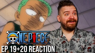 😭 ZORO'S 😭 BACKSTORY 😭 | One Piece Ep 19+20 Reaction & Review | Baratie Arc