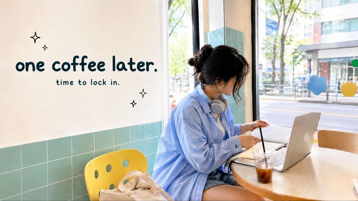 pov: one coffee later and suddenly you’re locked in ☕ (energy-boost study playlist)