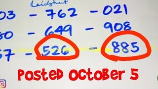 SWERTRES HEARING TODAY / 3D LOTTO / STL SWER3 | OCTOBER 5 2019