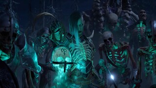 Soundtrack animasi promosi 4K "Diablo 4" Necromancer CG dengan teks bahasa Mandarin dan Inggris