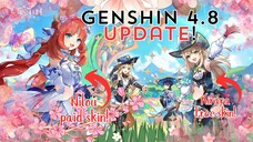 🎉AKHIRNYA GENSHIN IMPACT UPDATE 4.8 🎉SKIN NILOU DAN KIRARA BAGUS BANGET!!😭❤️❤️