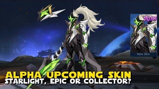 ALPHA UPCOMING STARLIGHT SKIN? SPECIAL? EPIC? | GENJI FROM OVERWATCH DESIGN? MOBILE LEGENDS NEWS