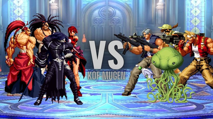 Samurai Shodown Team vs Metal Slug Team // KOF MUGEN