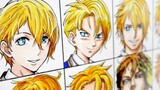 【推しの子】アクアを12種類のアニメスタイルで描いてみた [Oshi No Ko]  Aqua 12 Anime Styles