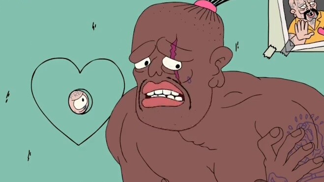 Super Prison: Tough guys can be tender, they can also be affectionate#American Comics#Animation#Comm