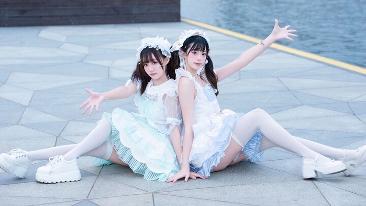 💗 خادمتان بيضاوان نقيّتان 💗 أيهما ستأخذ إلى المنزل؟ «كاواي كايواي» HB إلى القط البرتقالي ៸៸᳐>⩊<៸៸᳐