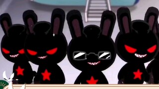 The most powerful rabbit with a mouth: the black-eyed rabbit is a white-faced Buddha, the red-eyed r