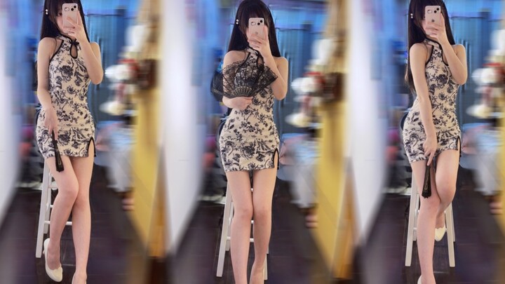 How high should the cheongsam be slit? Is three or four stories tall high enough?