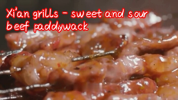 Xi'an grills - sweet and sour beef paddywack