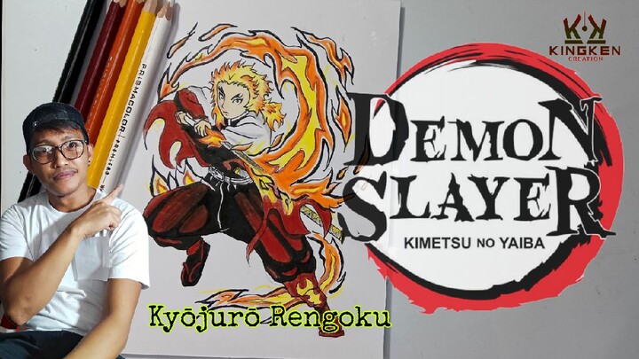 DEMON SLAYER | Kyōjurō Rengoku Freehand Sketch