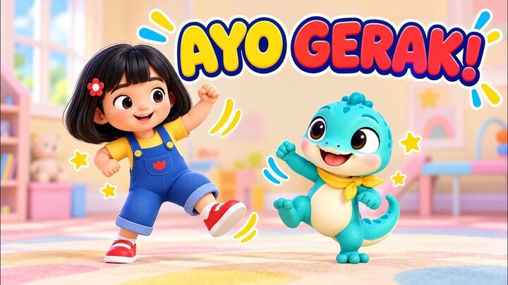 Ayo Gerak Bareng Nara & Chiko! 🎵 Lompat, Tepuk, Putar, STOP!