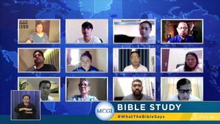 WATCH NOW- MCGI Bible Study - March 10, 2022