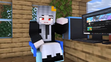 Sammy Thiên Thần Và Phong Cận Ác Quỷ Sinh Tồn 1 Block Trong Minecraft_Trim