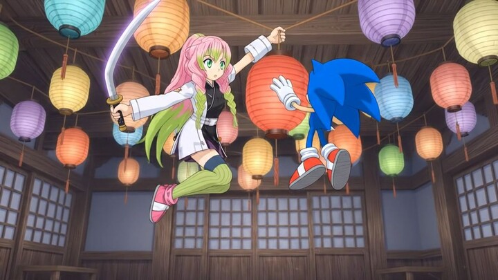 action sonic vs demon slayer infinity castle