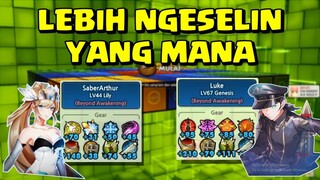 lost saga origin genesis vs lily mana yang lebih ngeslin