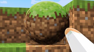 Jika semua yang ada di Minecraft berbentuk lingkaran!!?