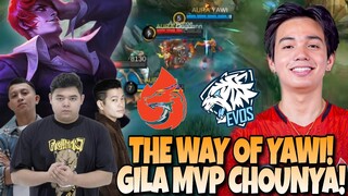 CHOU YAWI SEKELAS DONKEY ?! THE WAY OF YAWI !!! EVOS VS AURA MATCH 1 - MPL S13