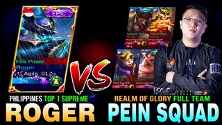 Philippines Top 1 Supreme Roger Outsmarted Pein Full Squad, Realm of Glory  in Rank ~ Mobile Legends