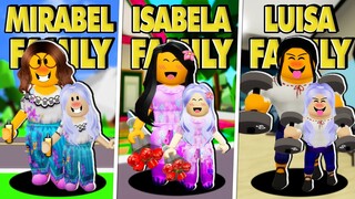 Isabela vs Mirabel vs Luisa Encanto Family (Roblox Brookhaven RP)