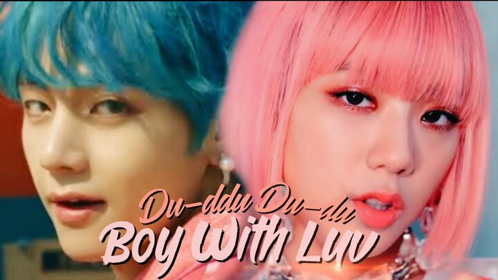 BOY WITH LUV X DDU-DU DDU-DU - BLACKPINK & BTS ft. Halsey (MASHUP) MV'