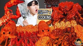 ASMR MUKBANG 요리모음 1# 해물찜 & 대왕 문어 & 킹크랩 FIRE Noodle & Spicy Seafood & King crab EATING SOUND!