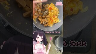 Resep Meat Lovers Fried Rice bikin ketagihan #nasigoreng #mikaasuma #masakanrumahan #vtuber #shorts