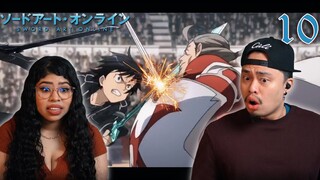 KIRITO VS HEATHCLIFF! ASUNA RESCUES KIRITO! Sword Art Online Season 1 Episode 10 Reaction