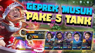 META 5 TANK DI MOBILE LEGENDS AUTO MUSUH MENANG ! - Mobile Legends Indonesia