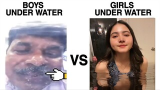 Hello Im Under The Water.. (Girls Vs Boys)