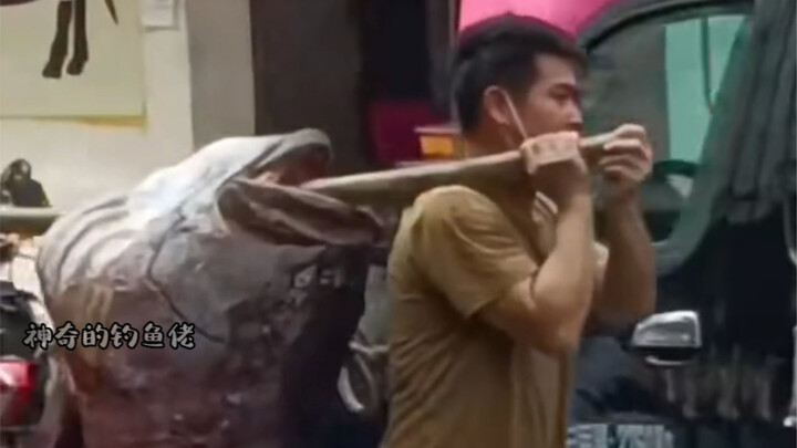 A fishing enthusiast passes his home three times without going in