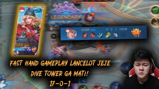 JEJE LANCELOT FAST HAND GAMEPLAY DIVE TOWER GA MATI-MATI ! - Mobile Legends