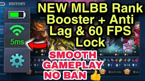 NEW MLBB Rank Booster + Anti Lag & 60 FPS Lock