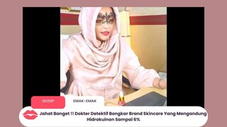 Viral Dokter Baik Bongkar sindikat Skincare