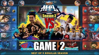 Game2 Aether Atlas VS SGD Omega | MPL PH S3 Regular Season