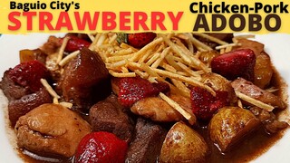 STRAWBERRY CHICKEN PORK ADOBO | Ala Zenz Restaurant, Mines View Park Hotel | Adobo | Our Own Version