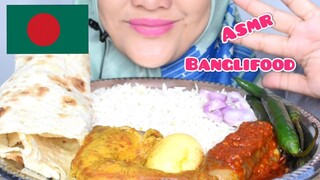 ASMR MASAKAN BANGLADES||BASMATI RICE,CHICKEN CURRY, EGG CURRY,SPICY GRAVY | BANGLI FOOD @wajeeh asmr