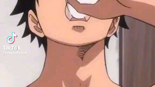 Luffy drinking milk😳🙊