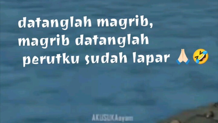 datanglah magrib, magrib datanglah perutku sudah lapar 🙏🏻🤣 #bangwingz #pubgmobile #fypシ