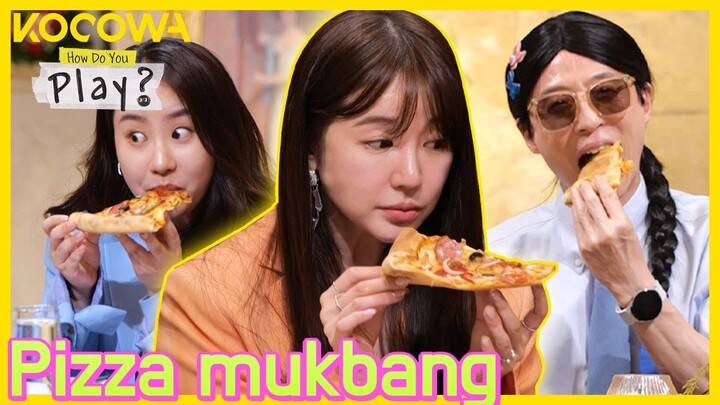WSG WANNABE members' pizza-eating Mukbang l How Do You Play Ep 141 [ENG SUB]
