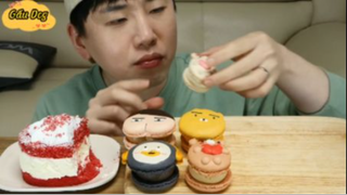 Macaron cute xĩu phần 4 #mukbang
