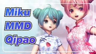 [Miku MMD] My Lover Is On the Other Side of Water / Miku In Peach Flower Qipao~