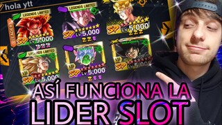 ¿QUÉ es la LIDER SLOT y CÓMO FUNCIONA? DRAGON BALL LEGENDS